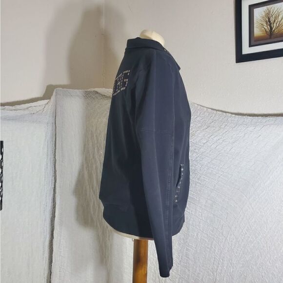 BCBGMAXAZRIA Studed Sweater Jacket Size Large - Picture 4 of 12